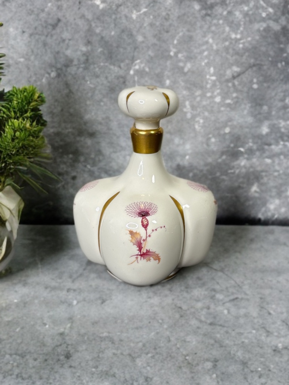 Vintage Porcelain Perfume Bottle by De Hauteville